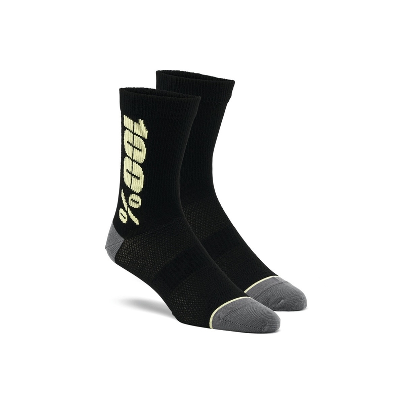 Socken 100 % - USA Rythym Merinowolle schwarz-gelb
