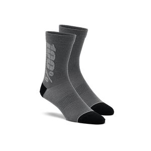 Socken 100 % – USA Rythym Merinowolle schwarz-grau