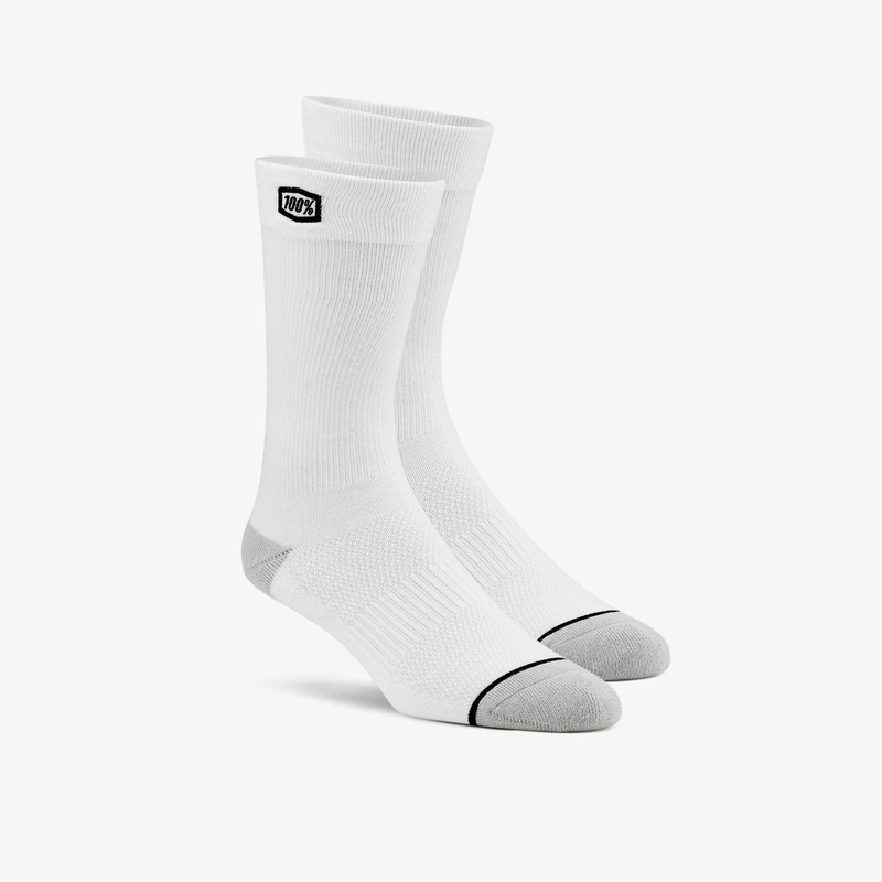 Socken 100 % USA. Einfarbig weiß