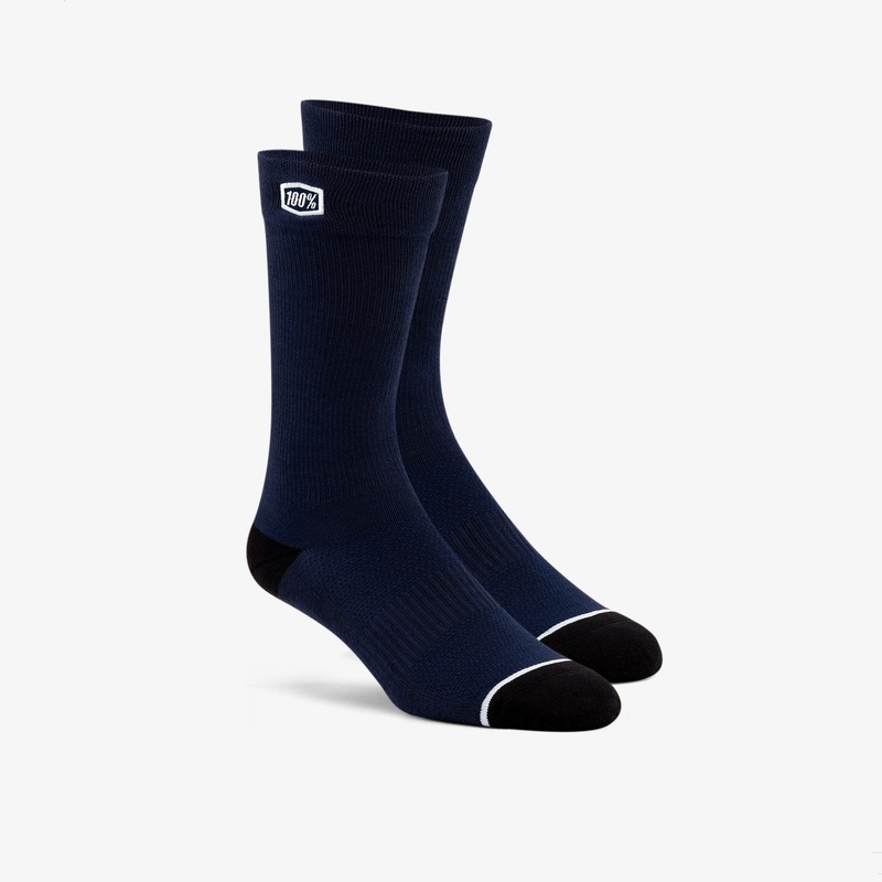 Socken 100 % USA. Einfarbig blau