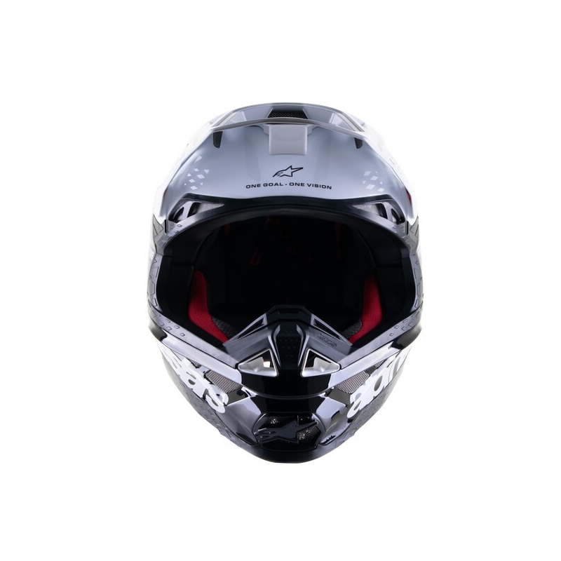 Alpinestars Supertech S-M8 Radium 2 Motocross-Helm schwarz-weiß