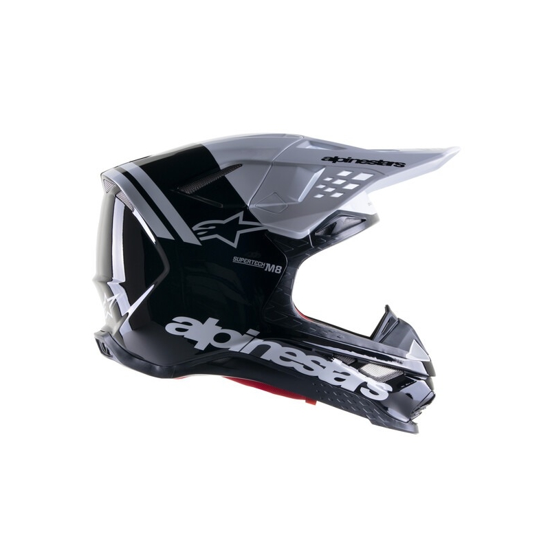 Alpinestars Supertech S-M8 Radium 2 Motocross-Helm schwarz-weiß