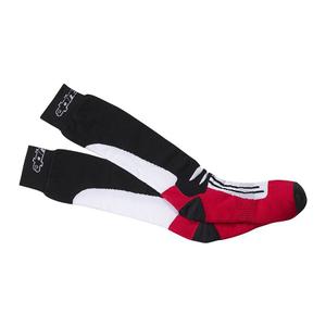 Alpinestars Racing Road CoolMax® Knieschützer schwarz-weiß-rot