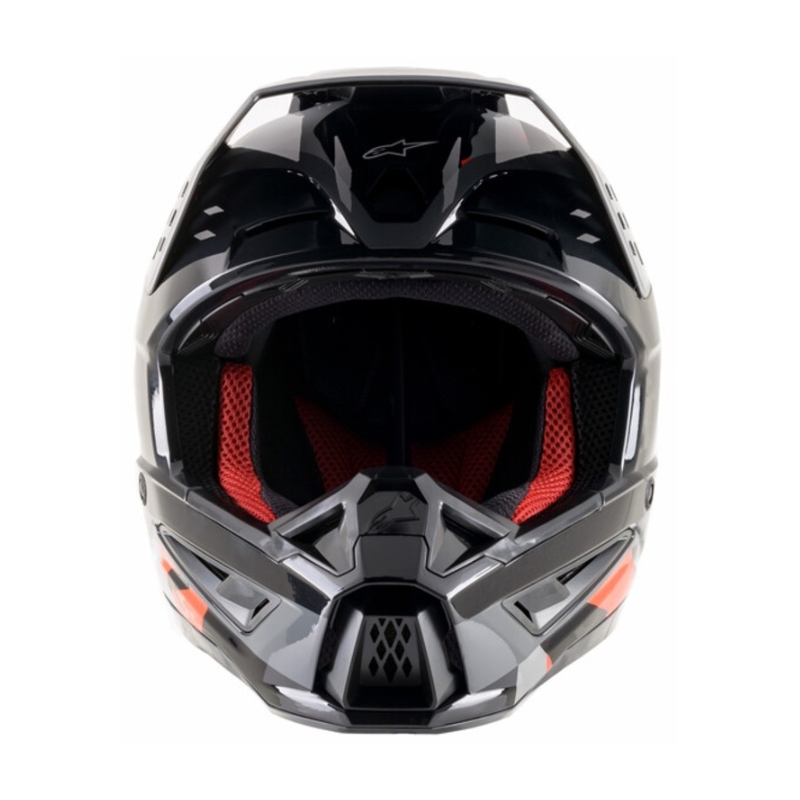 Motocross-Helm Alpinestars S-M5 Rover Anthrazit-Fluorot-Tarngrau