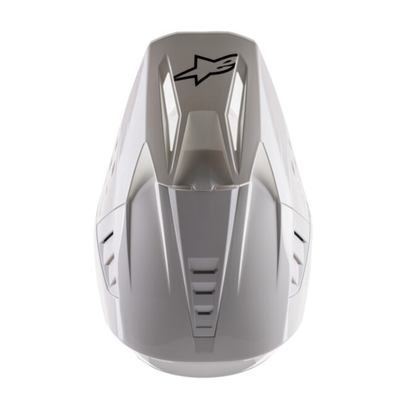 Alpinestars S-M5 Solid weiß glänzender Motocross-Helm