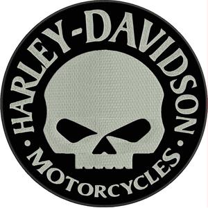 HD Motorcycles Patch schwarz und weiß