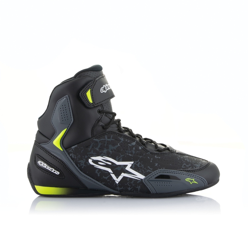Alpinestars Faster-3 Motorradstiefel schwarz-fluo gelb