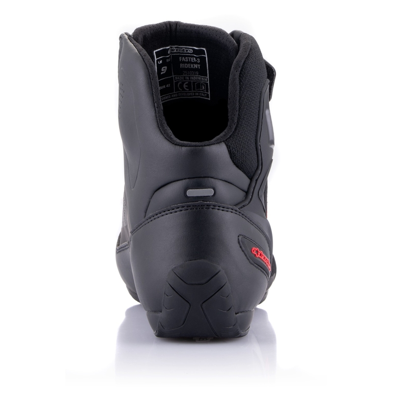 Alpinestars Faster-3 Rideknit Motorradstiefel schwarz-dunkelgrau-rot