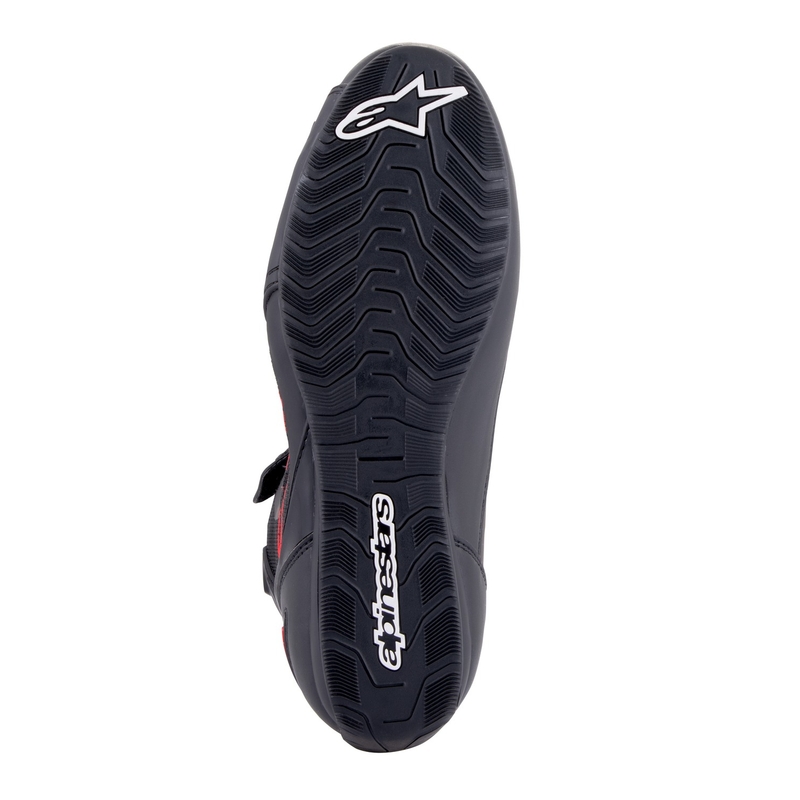 Alpinestars Faster-3 Rideknit Motorradstiefel schwarz-dunkelgrau-rot