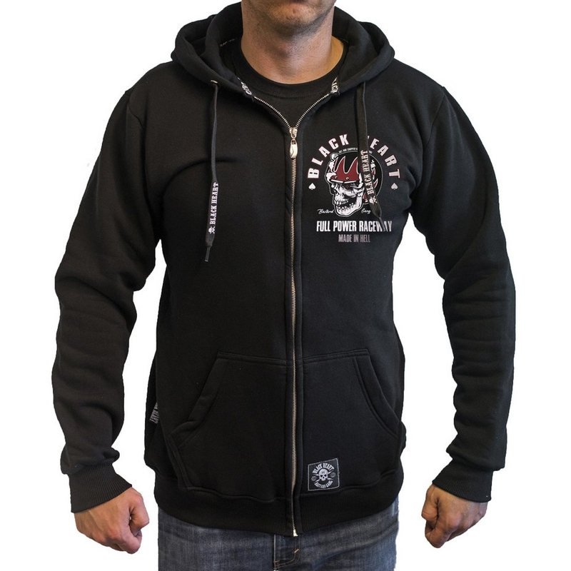 Hoodie Black Heart Full Power Zip Ausverkauf