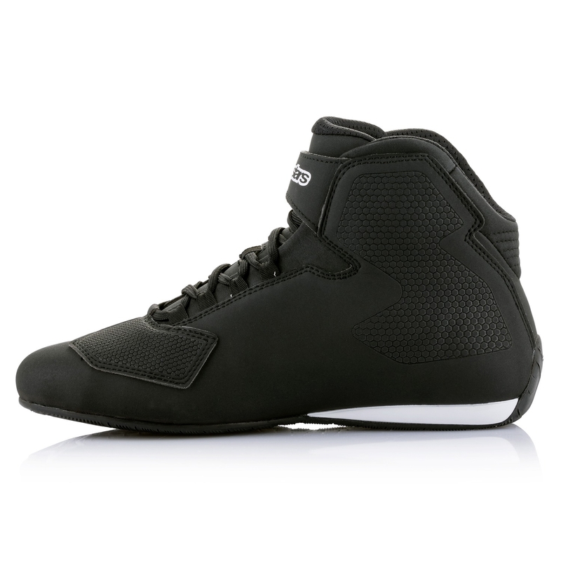Alpinestars Sektor Motorradstiefel schwarz und weiß