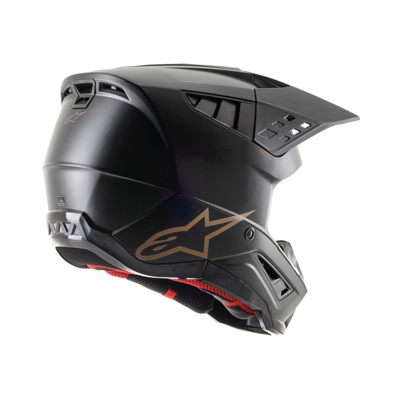 Alpinestars S-M5 Solid Motocross-Helm schwarz-braun matt