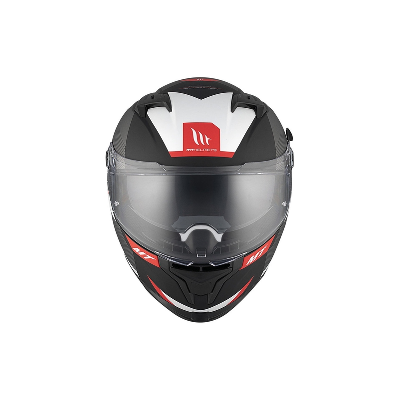 Integrierter Motorradhelm MT BRAKER SV Chento BO mattschwarz-grau-weiß
