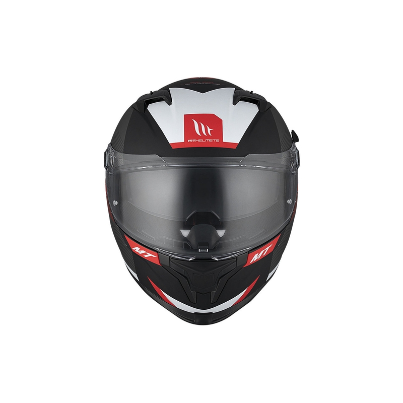 Integrierter Motorradhelm MT BRAKER SV Chento B5 mattschwarz-grau-rot