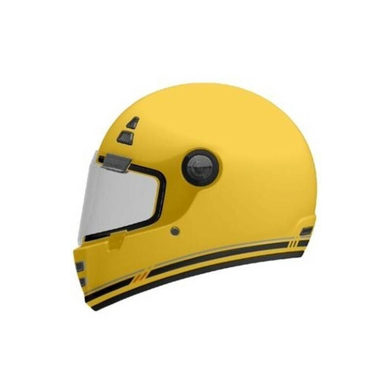 Integrierter Motorradhelm MT Jarama SV B2 mattgelb