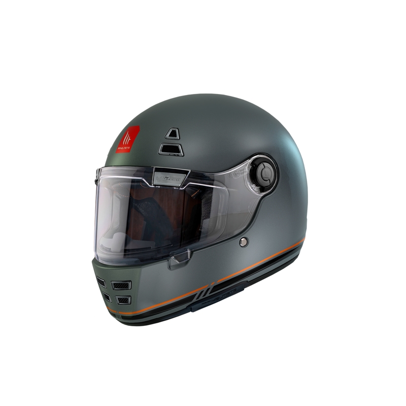 Integrierter Motorradhelm MT Jarama SV B2 mattgrau
