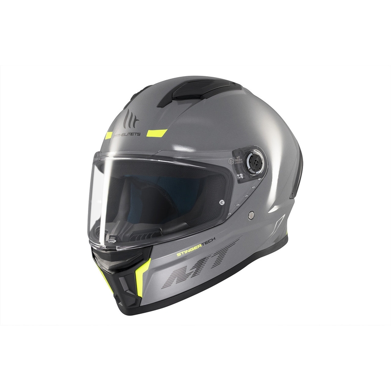 Integrierter Motorradhelm MT Stinger 2 Solid glänzend grau