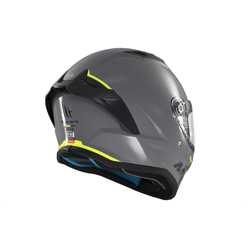 Integrierter Motorradhelm MT Stinger 2 Solid glänzend grau