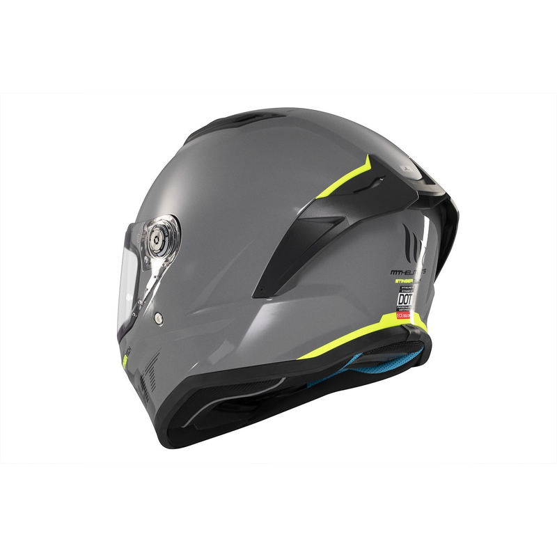 Integrierter Motorradhelm MT Stinger 2 Solid glänzend grau