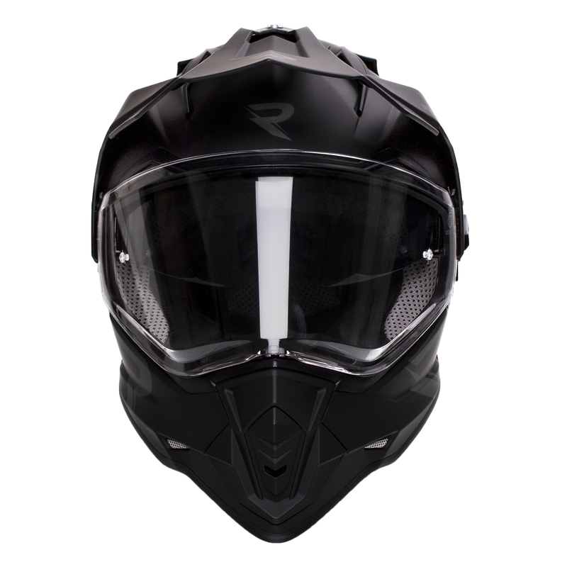 Enduro-Helm Street Racer Tracker schwarz matt - II. Qualität