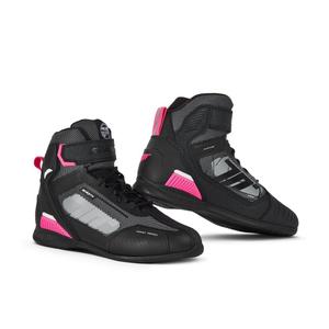 Motorradstiefel SEVENTY DEGREES SD-BR2 Veloce schwarz-rosa