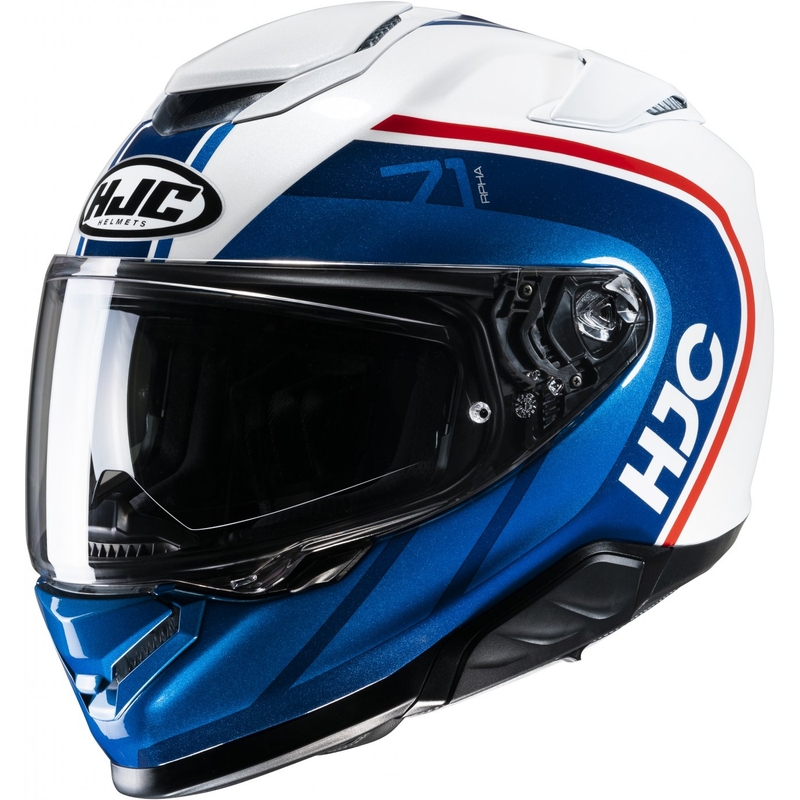 Integrierter Motorradhelm HJC RPHA 71 Mapos MC21 rot-blau-weiß - II. Qualität