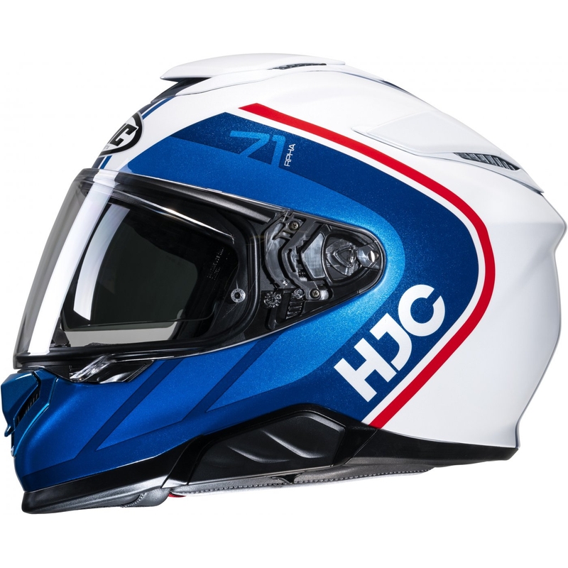 Integrierter Motorradhelm HJC RPHA 71 Mapos MC21 rot-blau-weiß - II. Qualität