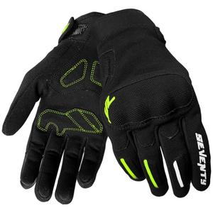 Motorradhandschuhe Seventy Degrees SD-C40 Asphalt schwarz-fluo gelb