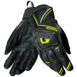 Motorradhandschuhe Seventy Degrees SD-N30 Mugello Schwarz-Fluo Gelb