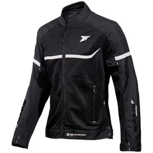 Damen-Motorradjacke SEVENTY DEGREES SD-JR30.2 Mojave schwarz-weiß