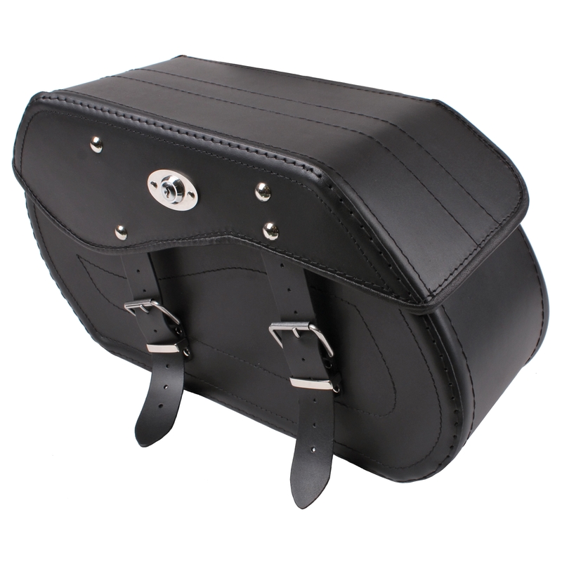Chopper RSA-12A Motorradtaschen aus Leder mit Schloss