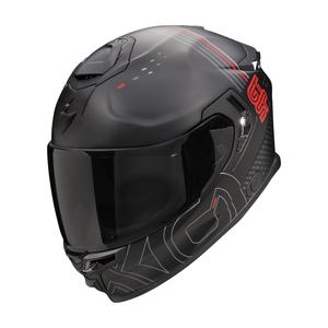 Integrierter Motorradhelm Scorpion EXO-GT SP AIR TECHLANE schwarz-grau-rot