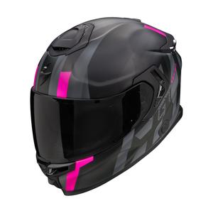 Integrierter Motorradhelm Scorpion EXO-GT SP AIR TOURADVEN schwarz-rosa