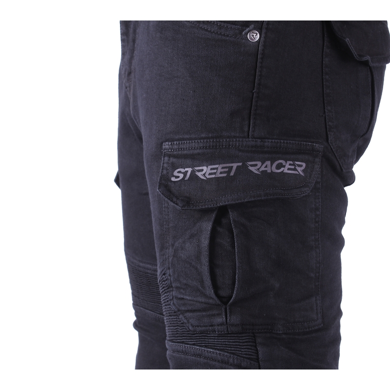 Motorradjeans Street Racer Cargo CE schwarz - II. Qualität