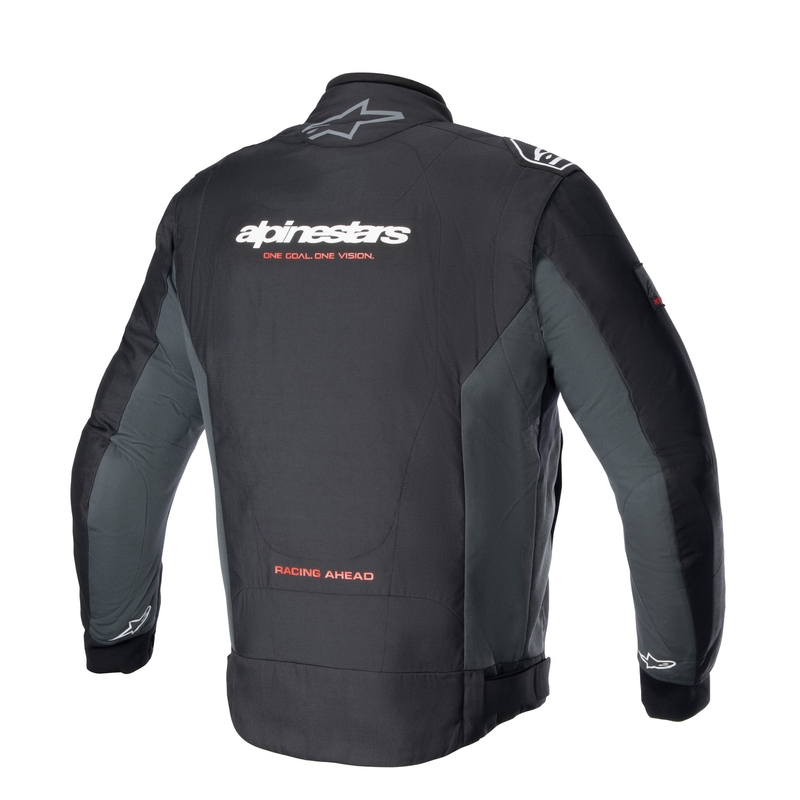 Alpinestars Monza Sport Motorradjacke Schwarz-Grau-Rot-Weiß