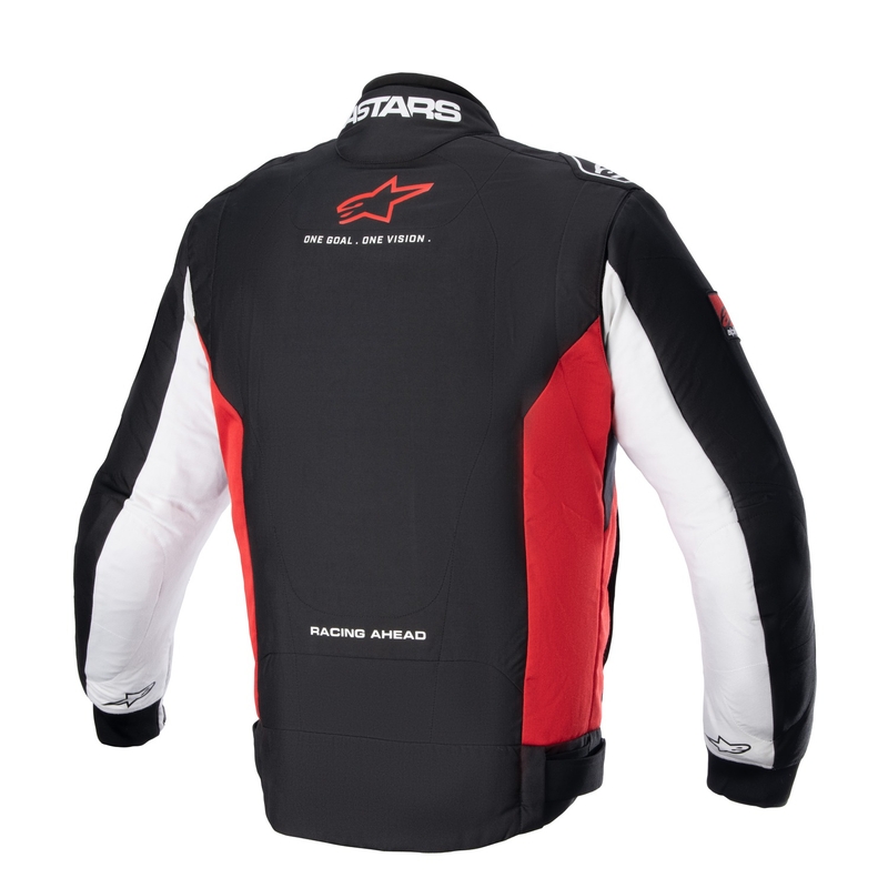 Alpinestars Monza Sport Motorradjacke Schwarz-Rot-Weiß