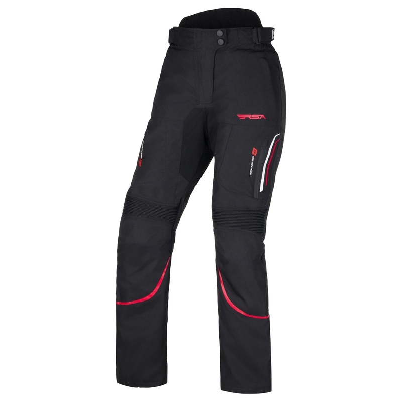 Damen Motorradhose RSA Wasp schwarz-weiß-rot - II. Qualität