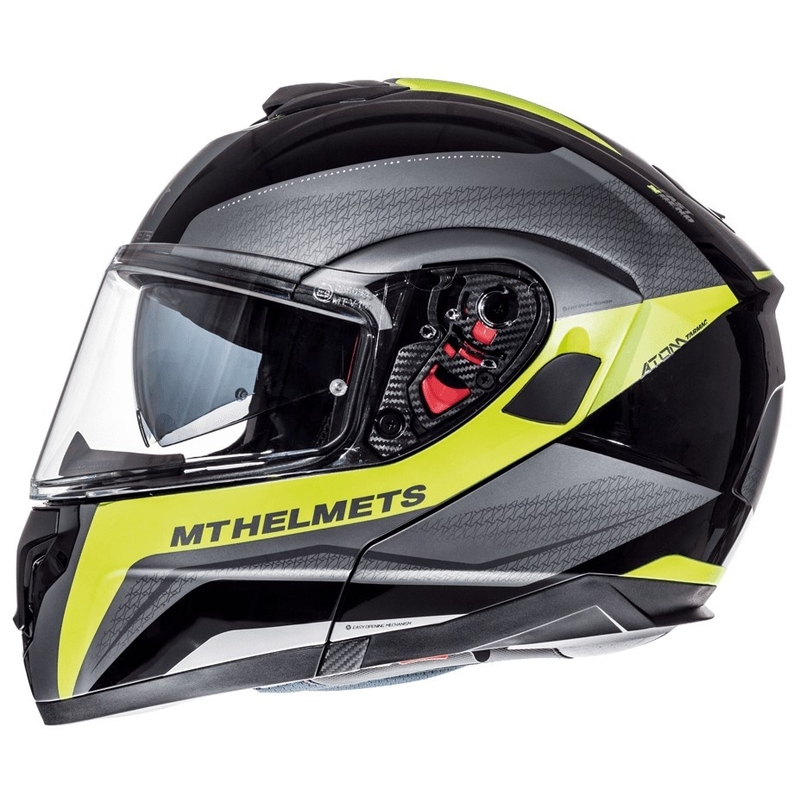 MT Atom Tarmac Motorradhelm schwarz matt-fluo gelb Ausverkauf