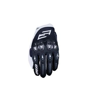 Five Stunt Evo2 Airflow Motorradhandschuhe Schwarz-Weiß