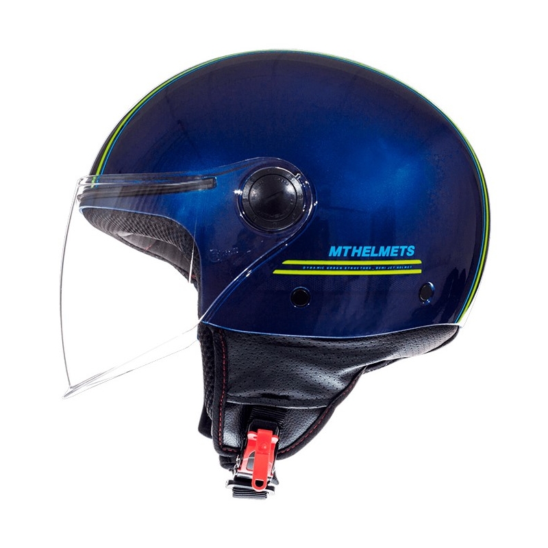 Motorradhelm Open MT Street Entire Blau-Fluo Gelb Ausverkauf