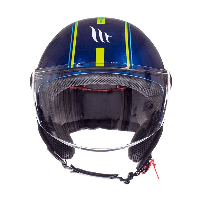 Motorradhelm Open MT Street Entire Blau-Fluo Gelb Ausverkauf
