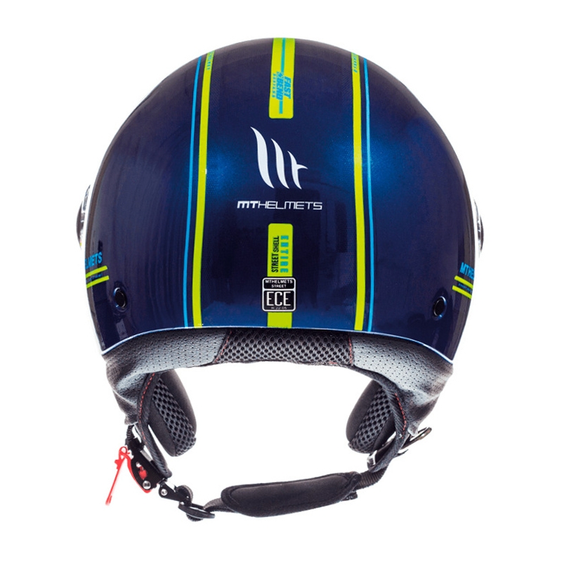 Motorradhelm Open MT Street Entire Blau-Fluo Gelb Ausverkauf
