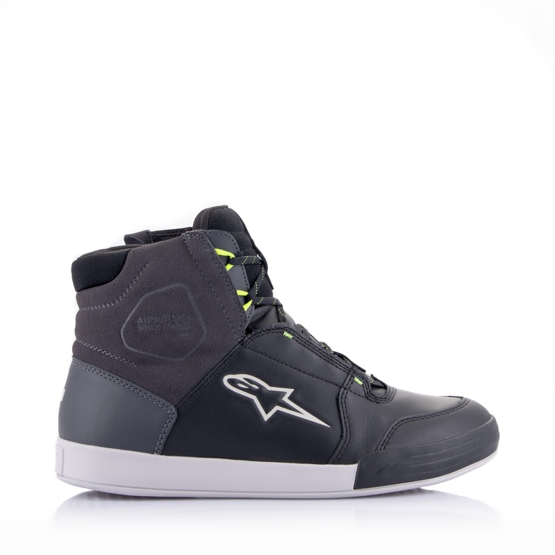 Alpinestars Chrome Drystar Motorradstiefel schwarz-grau-fluo gelb