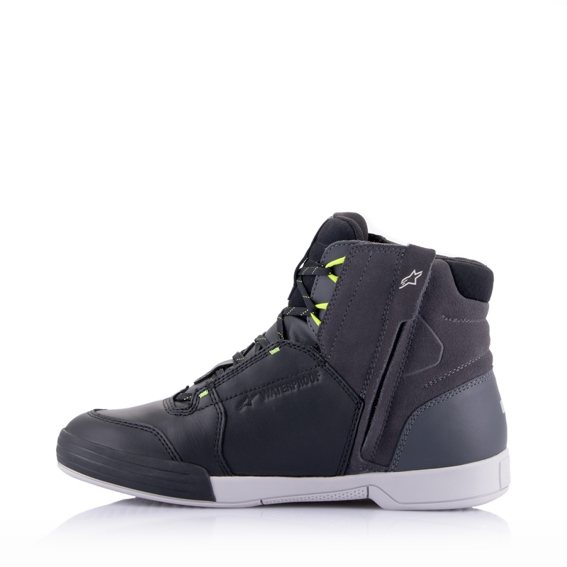 Alpinestars Chrome Drystar Motorradstiefel schwarz-grau-fluo gelb