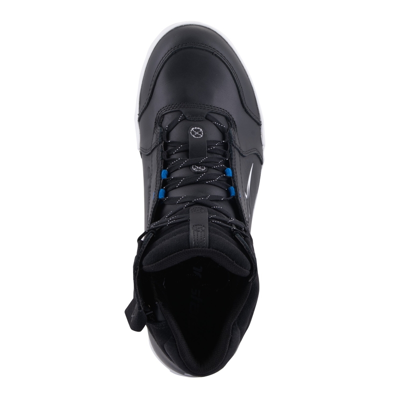 Alpinestars Chrome Drystar Motorradstiefel schwarz-weiß-blau
