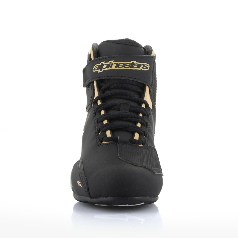 Alpinestars Stella Sektor Damen-Motorradstiefel Schwarz-Champagner