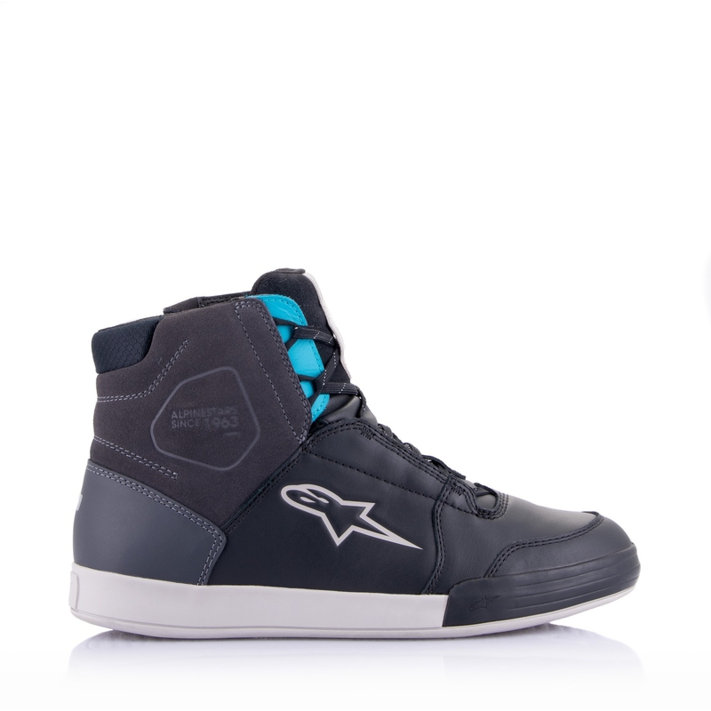 Alpinestars Stella Chrome Drystar Damen-Motorradstiefel Schwarz-Grau-Blau