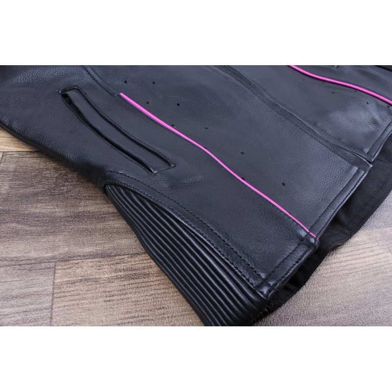 Damenjacke Tschul 828 schwarz-rosa Ausverkauf