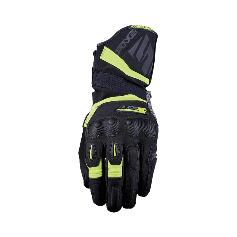 Motorradhandschuhe FIVE TFX2 WP schwarz-fluo gelb