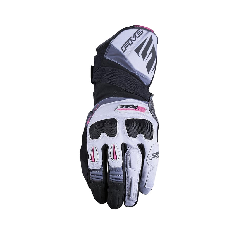 Damen-Motorradhandschuhe FIVE TFX2 WP grau-rosa